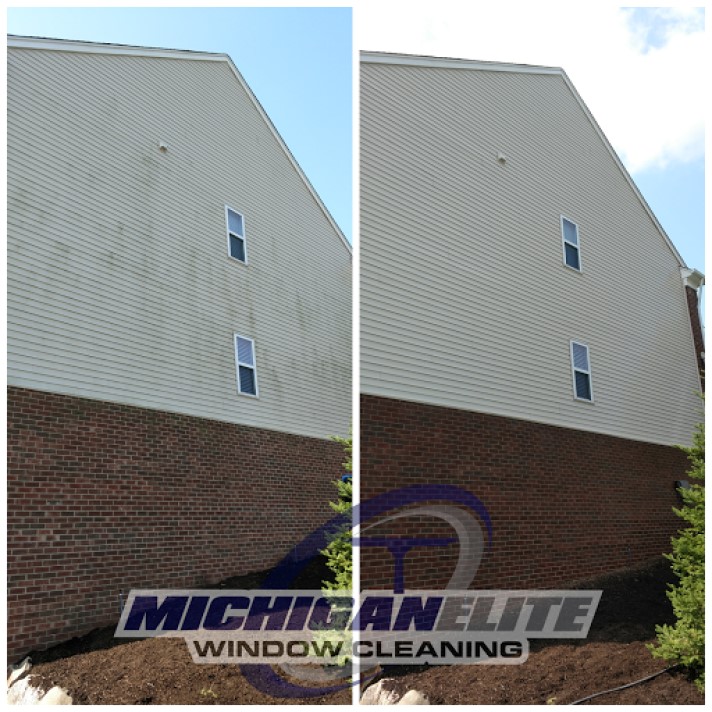 Before and After Siding Cleaning